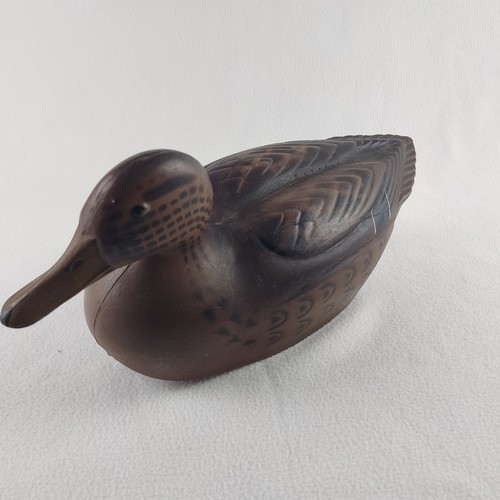 Vintage Mallard Hen Rubber Duck Water Fowl Hunting Decoy 15" - Picture 3 of 6