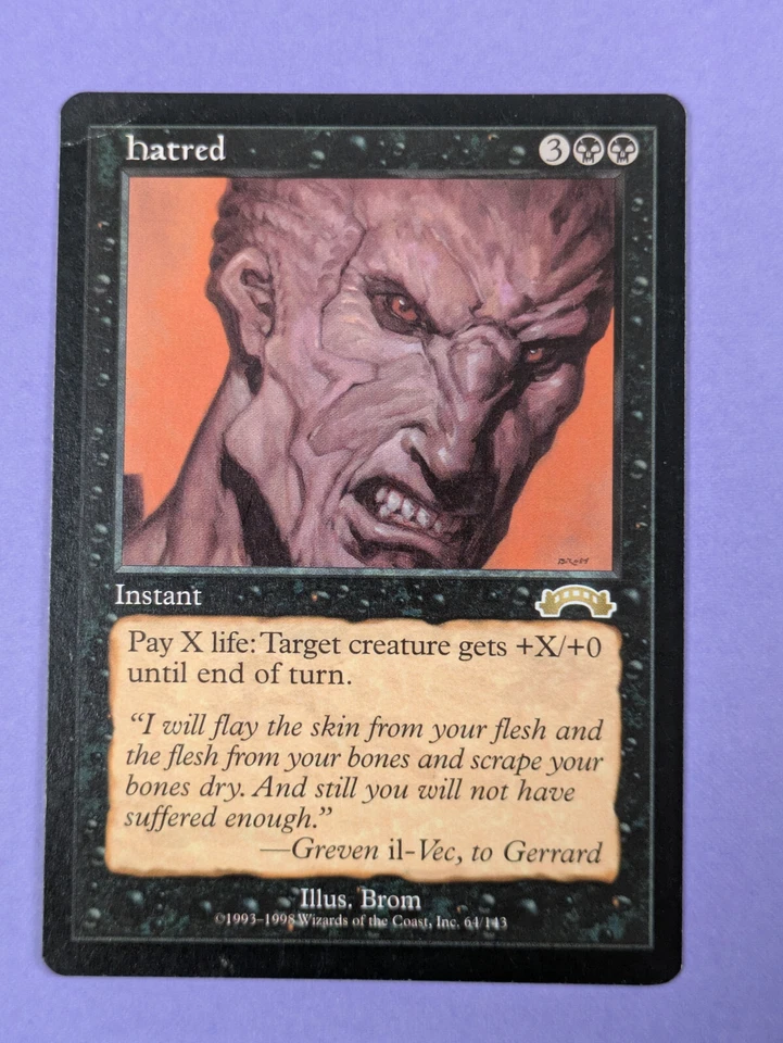 MTG Magic The Gathering: Exodus: Hatred Rare #61/43 - LP - Image 3 of 4
