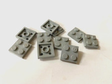 LEGO Parts: 2x2 Plate, Part # 3022, Old Light Gray - Lot of 10