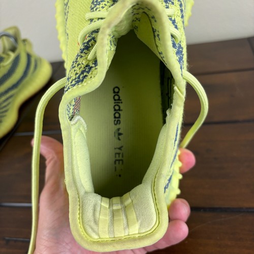 Size 9.5 - adidas Yeezy Boost 350 V2 Low Semi Frozen Yellow Blue Red B37572 - Picture 11 of 23