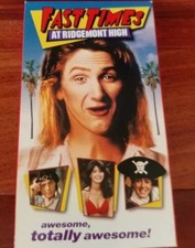 FAST TIME AT RIDGEMONT HIGH, SEAN PENN, PHOEBE CATES, JENNIFER JASON LEIGH, VHS