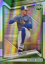 2022 Panini Elite Extra Edition Status Green 412/499 Nazier Mule Chicago Cubs