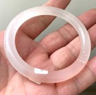 58mm (Grade A) Natural light pink Jadeite Jade Bangle+ Certified 8943