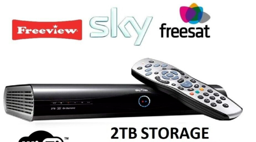 SKY PLUS + HD BOX 2TB AMSTRAD DRX895 3D READY  Next Day Delivery - Afbeelding 1 van 1
