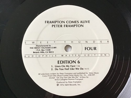 PETER FRAMPTON Sweet Thunder FRAMPTON COMES ALIVE! Audiophile Master Editions #6 - Picture 11 of 11