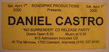 DANIEL CASTRO CD Release *VINTAGE RARE* 