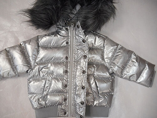 Chaqueta tampón de plata brillante Minilli para bebés/niñas con tallas de piel 12 Mth. - 20 - Imagen 2 de 5