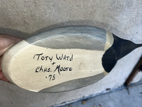 Tory Ward & Charles Moore 1978 bemalte Pintail Ente Köder 21 Zoll Volkskunst - Bild 8 von 15