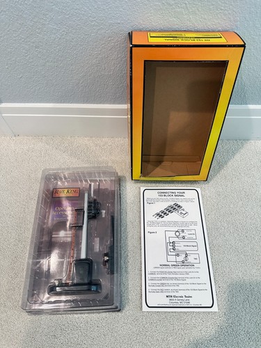 MTH Rail King No 153 Block Signal 30-1076 Black Base - w/ T.A.D & original box - Picture 4 of 15