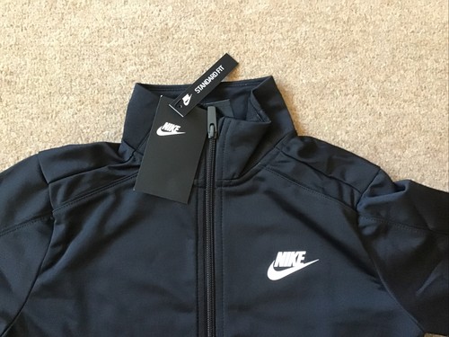 Nike Futura Poly Track Top Black In Youths Size M BRAND NEW - Picture 2 of 5