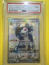 Lycanroc GX SV66/SV94 Hidden Fates: Shiny Vault Holo PSA 9