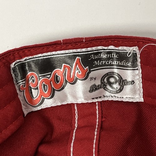 Coors Light Embroidered Burgundy Adjustable Ball Cap Hat Light Adjustable - Picture 8 of 8