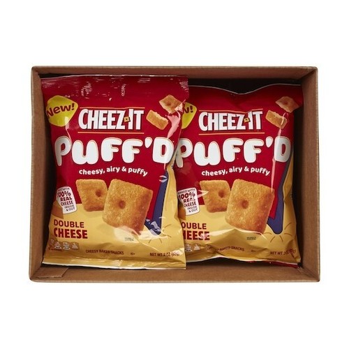 Cheez-It Puff'd Double Cheese Cheesy Baked Snacks Crackers (3 oz Pack of 6) - Picture 6 of 9