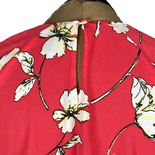 Top camicia donna Worthington Petite PM manica corta multicolore floreale girocollo - Foto 9 di 16