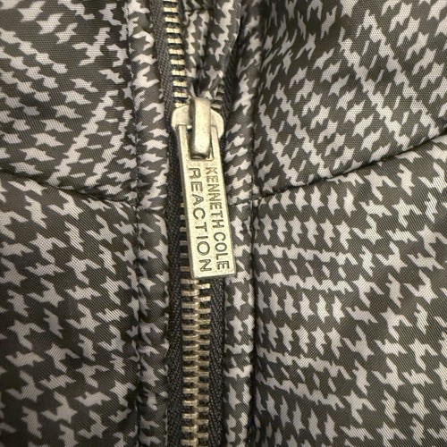 Kenneth Cole Reaction Vest Womens Large Down Puffer With Hoodie Black Grey - Picture 3 of 10
