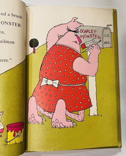 Scharlachrotes Monster lebt hier von Marjorie Weinman Sharmat 1979 HC Vintage Kinder - Bild 6 von 8