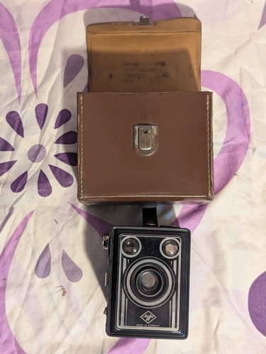 Erbschaft Agfa Box 50er Jahre Rollfilm 6 x 9 Alt Antik inkl. Original Tasche