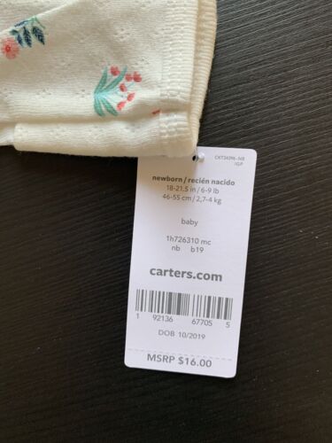 Floral Snap-Up Pointelle Sleep & Play New Newborn - Picture 2 of 3