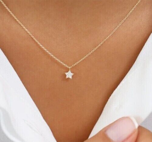 LAB GEWACHSENER DIAMANT Frauentag Geschenk "TINY STAR" Anhänger 925 Silber - Bild 3 von 6