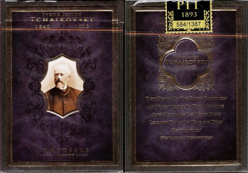 Composers Tchaikovsky Playing Cards Poker Size Deck NPCC Custom Limited New - 第 1/7 張圖片