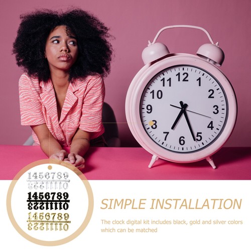 6pcs Wall Clock Numerals Clock Replacement Arabic Number and Roman Number - Bild 11 von 12