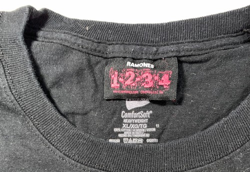 RAMONES Official Seal 2006 SHIRT XL "1-2-3-4" Orig TAG Joey Johnny DeeDee 1234 - Picture 3 of 6