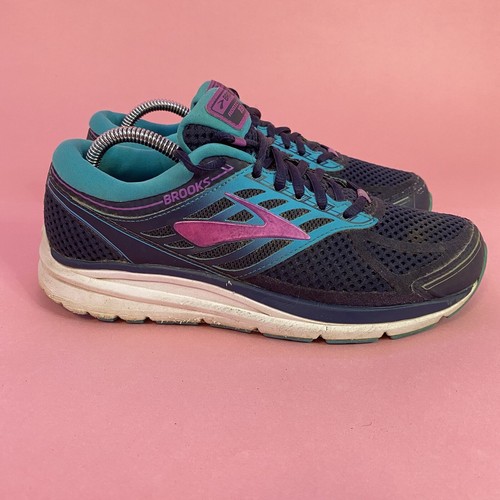 Brooks Addiction 13 Womens Sz 9.5 B Blue Purple Running Training Athletic Shoes - Picture 4 of 11