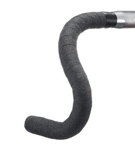 Woven Dark Grey Road Touring Bicycle Bike BTP Handlebar Tape - Picture 1 of 4