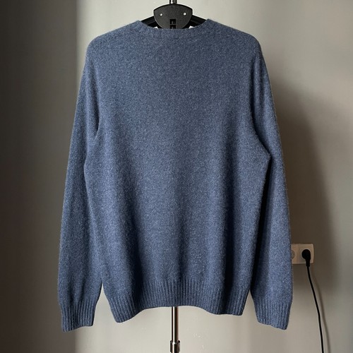 Sunspel Herren Strickpullover blau Kaschmir/Baumwolle Rundhals - Größe L - Bild 3 von 16