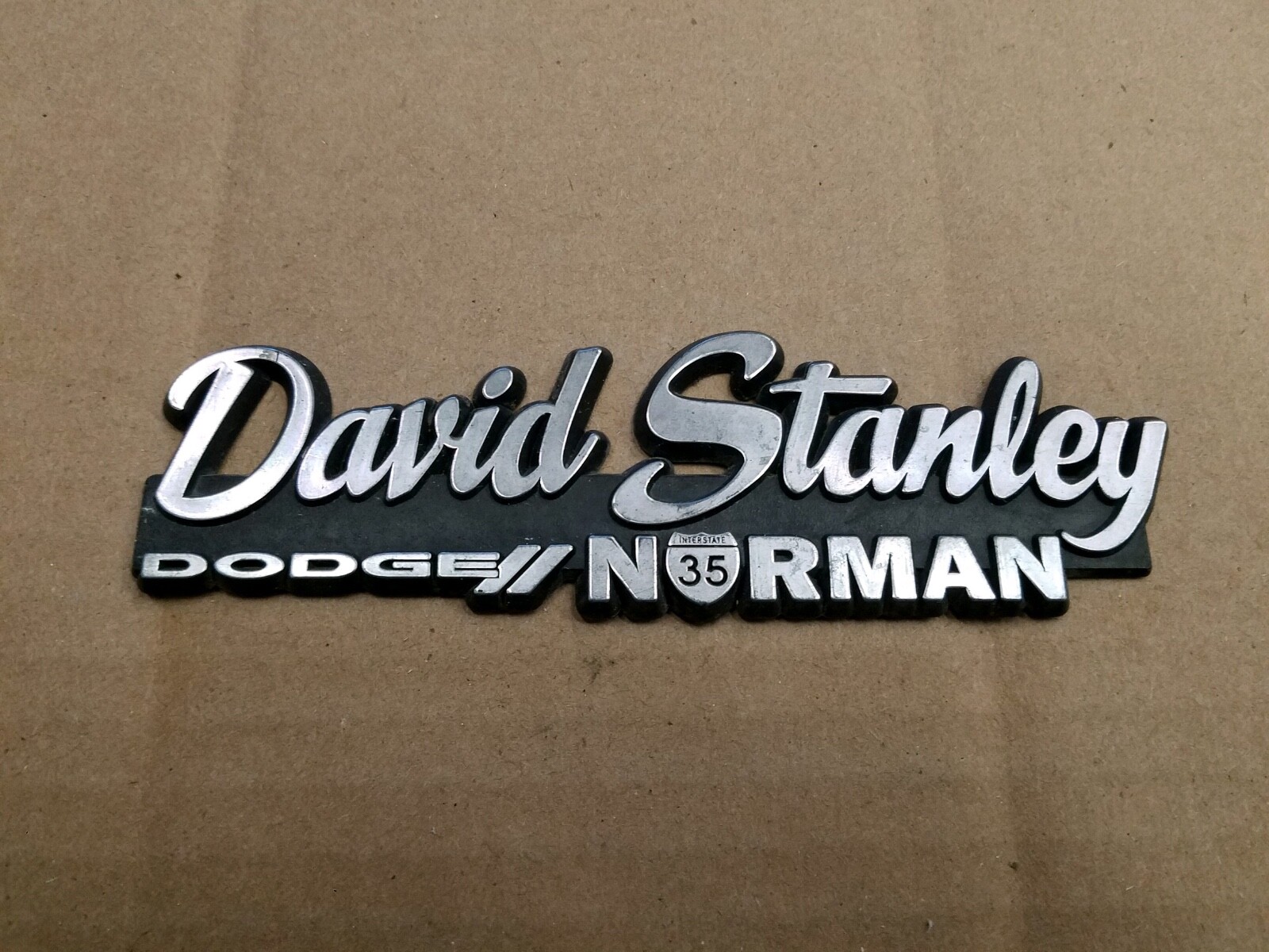 David Stanley Dodge Norman Oklahoma Car Dealership Emblem Badge Logo