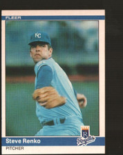 1984 Fleer Baseball #355 - Steve Renko - Kansas City Royals    84-893