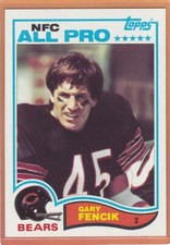1982 TOPPS FOOTBALL GARY FENCIK #296 BEARS NM *94747