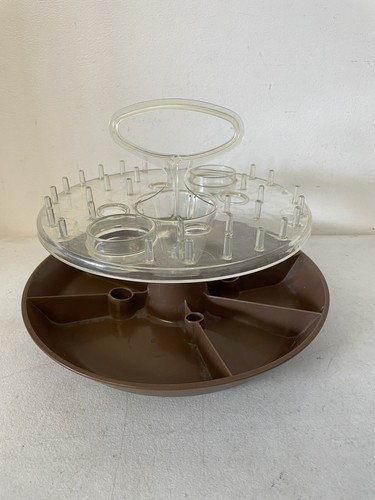 Caddy Herramienta Lazy Susan GOMAID Marrón Giratorio con Mango JBI 2797-2 - Imagen 1 de 11