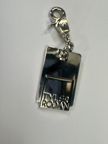 Tyler Rodan Designer Silver Tone Hanging Keychain Ring & Purse Charm Hook - Picture 7 of 8