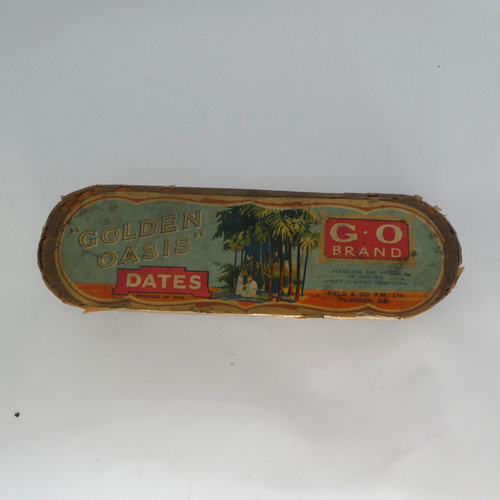 Rare c1950's/60's GOLDEN OASIS G.O (Field & Co FM Ltd) Empty Dates Box/Packaging - Bild 7 von 7