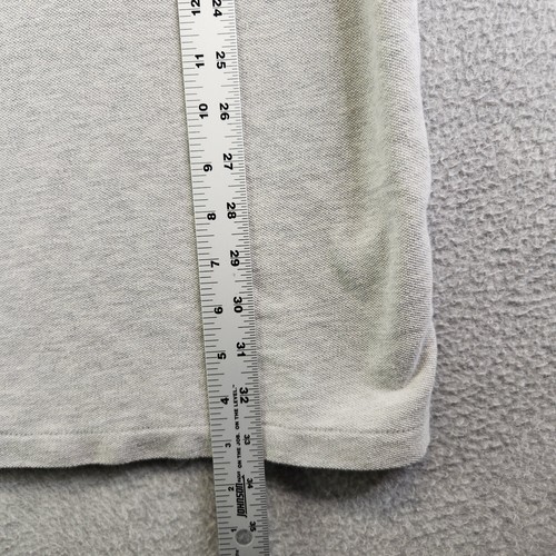 Polo Ralph Lauren Dress Womens L Gray The Mesh Mini Polo Shirt Golf Boating - Picture 7 of 11