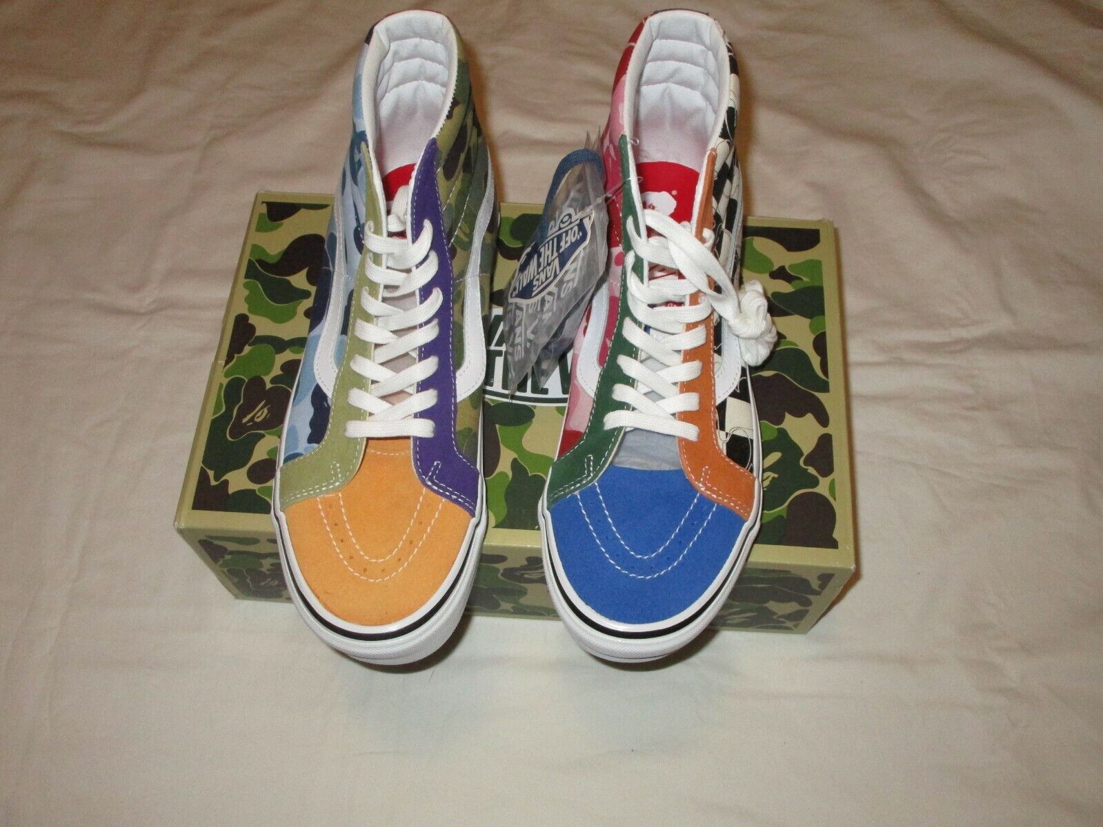 Vans X Bape A Bathing Ape SK8-Hi DX Men Size 11 Sneakers VN0A38GF7BM MULTI COLOR 195439806788 | eBay Vans X Bape A Bathing Ape SK8-Hi DX Men Size 11 Sneakers VN0A38GF7BM MULTI COLOR 195439806788 | eBay
