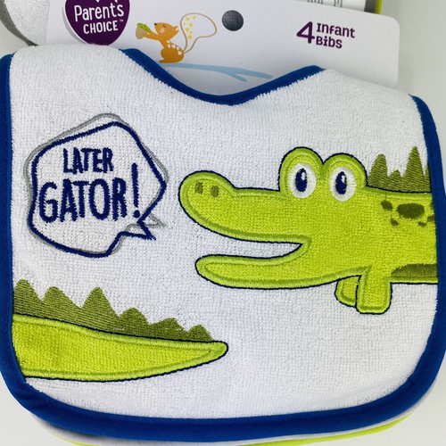 2 Sets of Terry Cloth Boy Infant Bibs 4-Packs Parent's Choice NWT - Picture 6 of 10