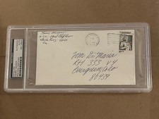 PSA DNA Harry Hooper Signed Envelope HOF Boston Red Sox Auto