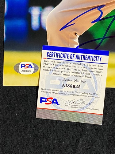 Foto 8x10 autografata firmata Ben Zobrist Kansas City Royals ~ PSA/DNA - Foto 3 di 4