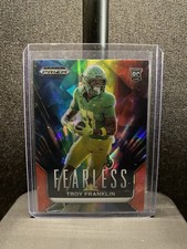 2024 Panini Prizm Draft Picks - TROY FRANKLIN Fearless Red Ice RC 