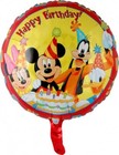 18" Mickey & Friends Happy Birthday Balloon new
