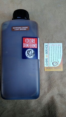 Nuovo NERO D'INFERNO 1000 ml - 1 Litro Lt. TINTURA REFLEX Pellame Naturale Cuoio - Picture 3 of 11