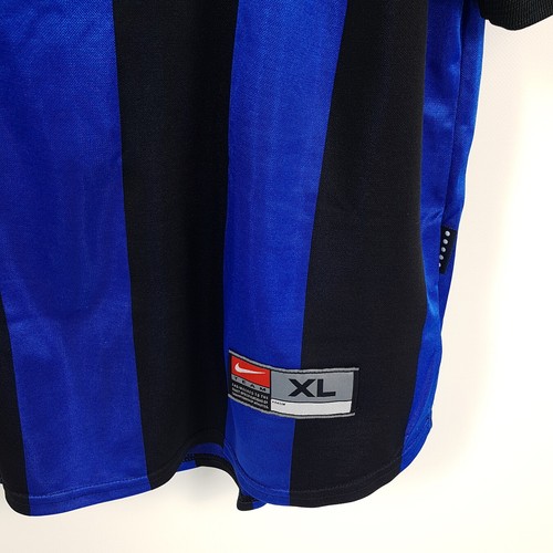 Vintage Nike Inter Mailand Trikot Herren XL Blau Schwarz 1999-00 Heim Shirt - Bild 3 von 7