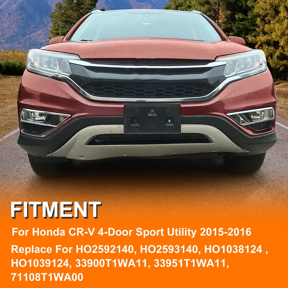 Faros antiniebla para Honda CRV CR-V 2015 2016 con cubiertas de biseles + kits de interruptor/cableado Foto 3 de 4