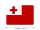 Sticker flag TONGA Tongan 10cm(3,9′′) S - 28cm(11′′) XL decal white border