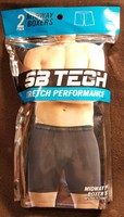 Sb Tech Stretch Performance Midway Pouch Boxer Briefsxxl/42-442 Packblack/blu Sb Tech Stretch Performance Midway Pouch Boxer Briefsxxl/42-442 Packblack/blu