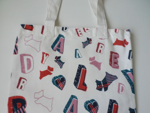 RADLEY - SPELL CHECK - NATURAL COTTON CANVAS TOTE / SHOPPER - RADLEY DOG LETTERS - Picture 3 of 8