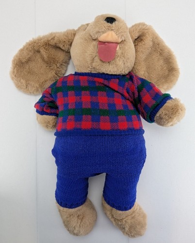 Vintage Commonwealth Large Brown Puppy Dog Plush 26" Stuffed Animal 1990 - Picture 5 of 9