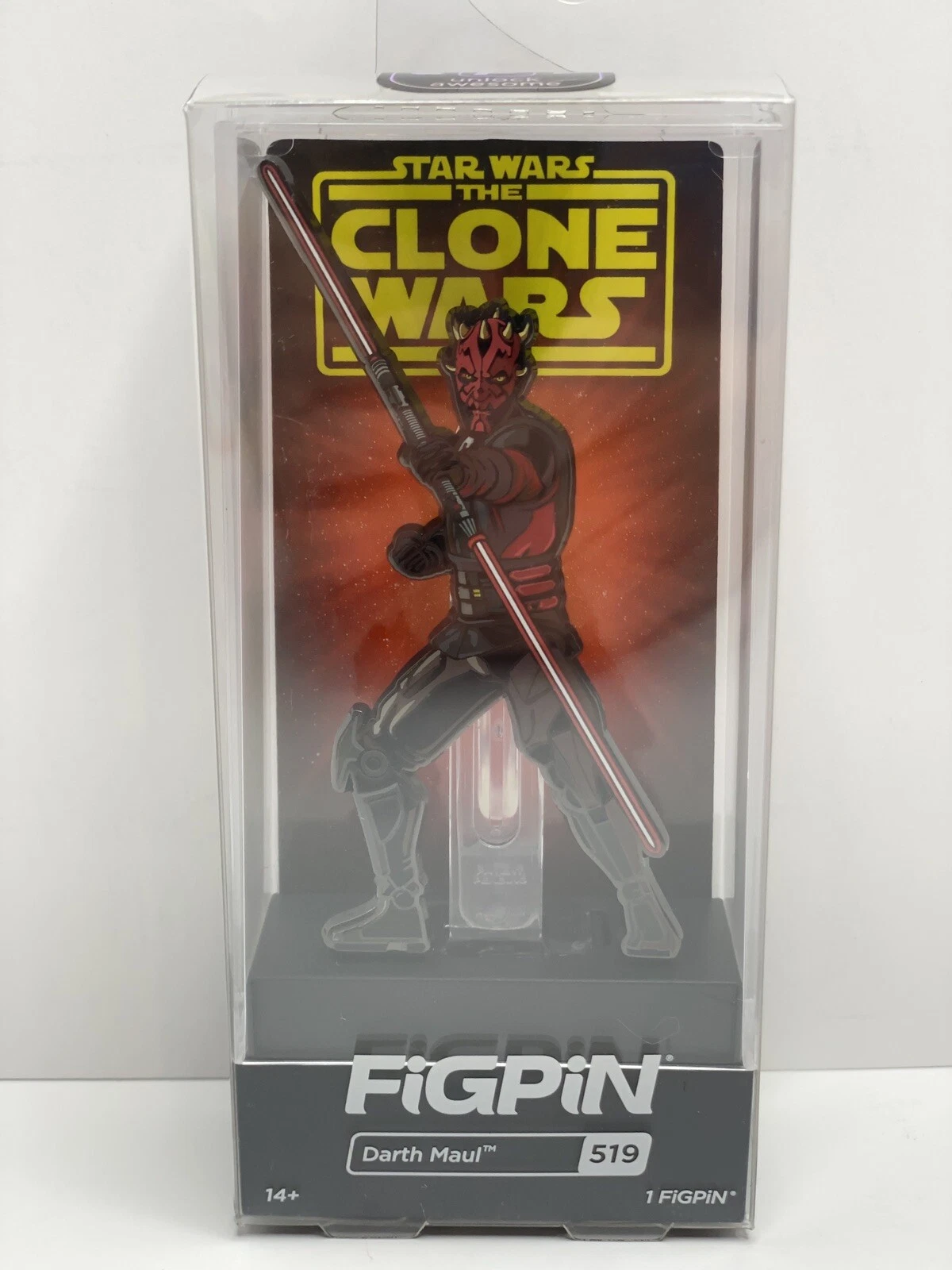 Star Wars The Clone Wars: FiGPiN Enamel Pin Darth Maul [519] NEW IN STOCK!